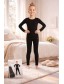 Термо костюм для девочек Thermal начес лосины лонгслив Sevim Kids арт 7078-7145 Черный