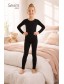 Термо костюм для девочек Thermal начес лосины лонгслив Sevim Kids арт 7078-7145 Черный