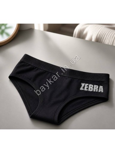 Трусы 3шт хлопковые для девочки подростка Baykar арт 7606-139 ZEBRA Микс