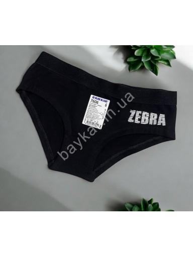 Трусы 3шт хлопковые для девочки подростка Baykar арт 7606-139 ZEBRA Микс