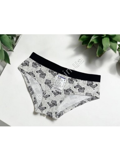 Трусы 3шт хлопковые для девочки подростка Baykar арт 7606-139 ZEBRA Микс