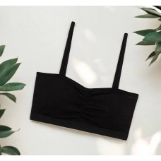 Топ пуш-ап для дівчинки підлітка бавовняний Baykar арт 7615-02 Чорний SUGAR BOMB