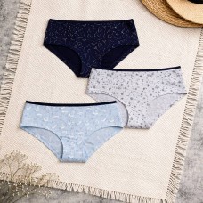 Труси 3шт для дівчинки підлітка бавовняні Baykar арт 7826-99 Мікс