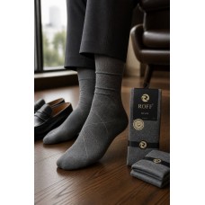 Шкарпетки чоловічі демісезонні р 41-44 Бавовна Roff Silver арт 80000-12020 Сірий