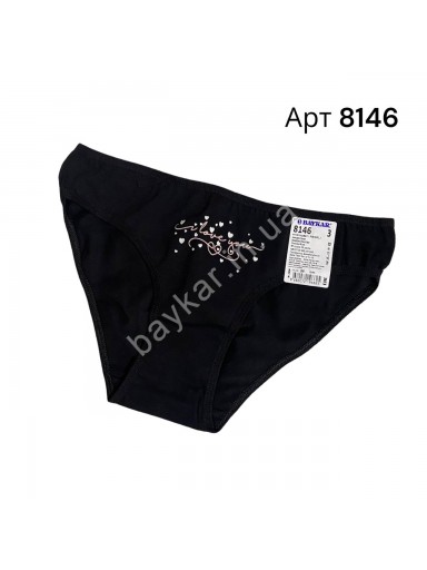 Трусы женские микс расцветок хлопок Baykar арт 8146 Комплект 3 шт