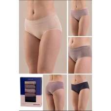 Труси 6шт бавовна жіночі однотонні Baykar арт 8445-99 Мікс