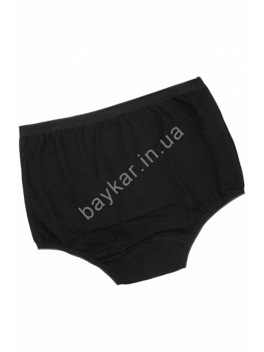 Трусы полу-шорты 3 шт хлопок женские однотонные Baykar арт 8806-02 Черный