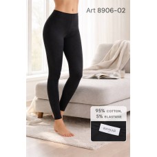 Лосини однотонні для жінок бавовна Baykar арт 8906-02 Чорні Лосини однотонні для жінок бавовна Baykar арт 8906-02 Чорні