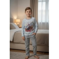 Пижама в полосочку для мальчика  Baykar Арт 9075-107 Синий