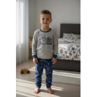 Пижама для мальчика Baykar арт 9748-167 Серый Пижама для мальчика Baykar арт 9748-167 Серый