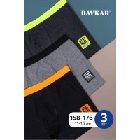 Боксеры хлопковые однотонные для мальчика подростка Baykar арт 3976 Stay Real Боксеры хлопковые однотонные для мальчика подростка Baykar арт 3976 Stay Real