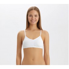 Топ з пуш-ап бавовна для дівчинки підлітка Baykar арт 4408-01 Білий