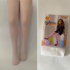 Колготи для дівчинки капронові Bross арт 2389 Білі однотонні
