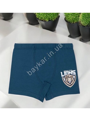 Боксеры трусы детские хлопок для мальчика Baykar арт 3444 Комплект 3 шт Lion