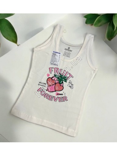 Майки дитячі бавовняні для дівчаток Baykar арт 4322 Комплект 3шт Fruit club