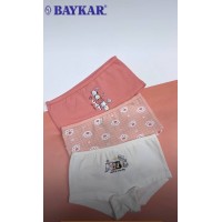 Трусики детские шорты для девочек хлопковые Baykar арт 5362 Комплект 3 шт Кошечки
