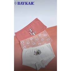 Трусики детские шорты для девочек хлопковые Baykar арт 5362 Комплект 3 шт Кошечки