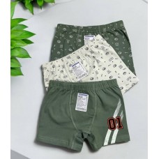 Боксери дитячі труси 3шт бавовняні для хлопчика Baykar арт 3514 Зелений мікс