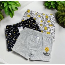 Боксери дитячі труси 3шт бавовняні для хлопчика Baykar арт 3530 COOL 