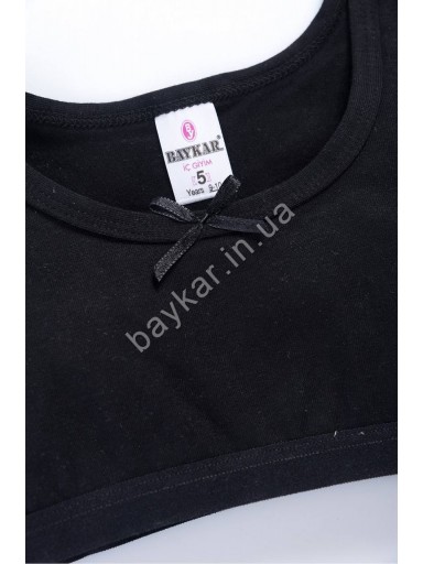 Топ для девочки  Baykar хлопок арт 4768-02 Черный
