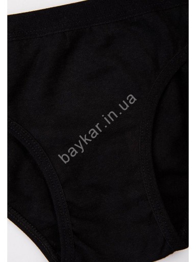 Трусы ЗАНИЖЕННЫЕ для гимнастики танцев хлопок для девочки Baykar арт 5004-02 Черный