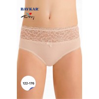 Трусы кружевные хлопок для девочки Baykar арт 5940-03 Бежевый